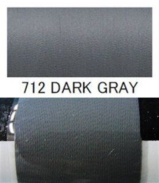 ポリエステルダルスレッド／A（細）(712（ダークグレイ）)